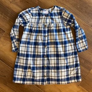 Hanna Andersson flannel shirt dress